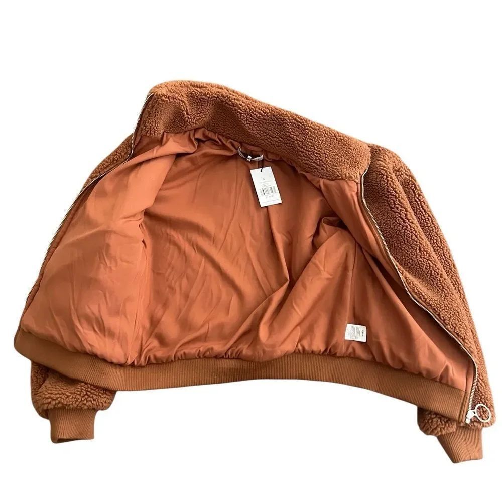WeWoreWhat Sherpa Teddy Bomber Jacket - Picture 5 of 9